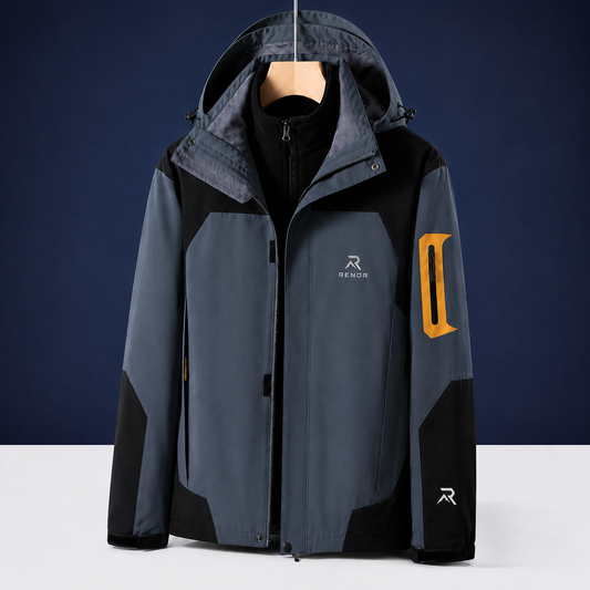 Casaca 3 en 1 Impermeable de Montaña con Forro Polar Desmontable RENOR™ OUTDOOR.