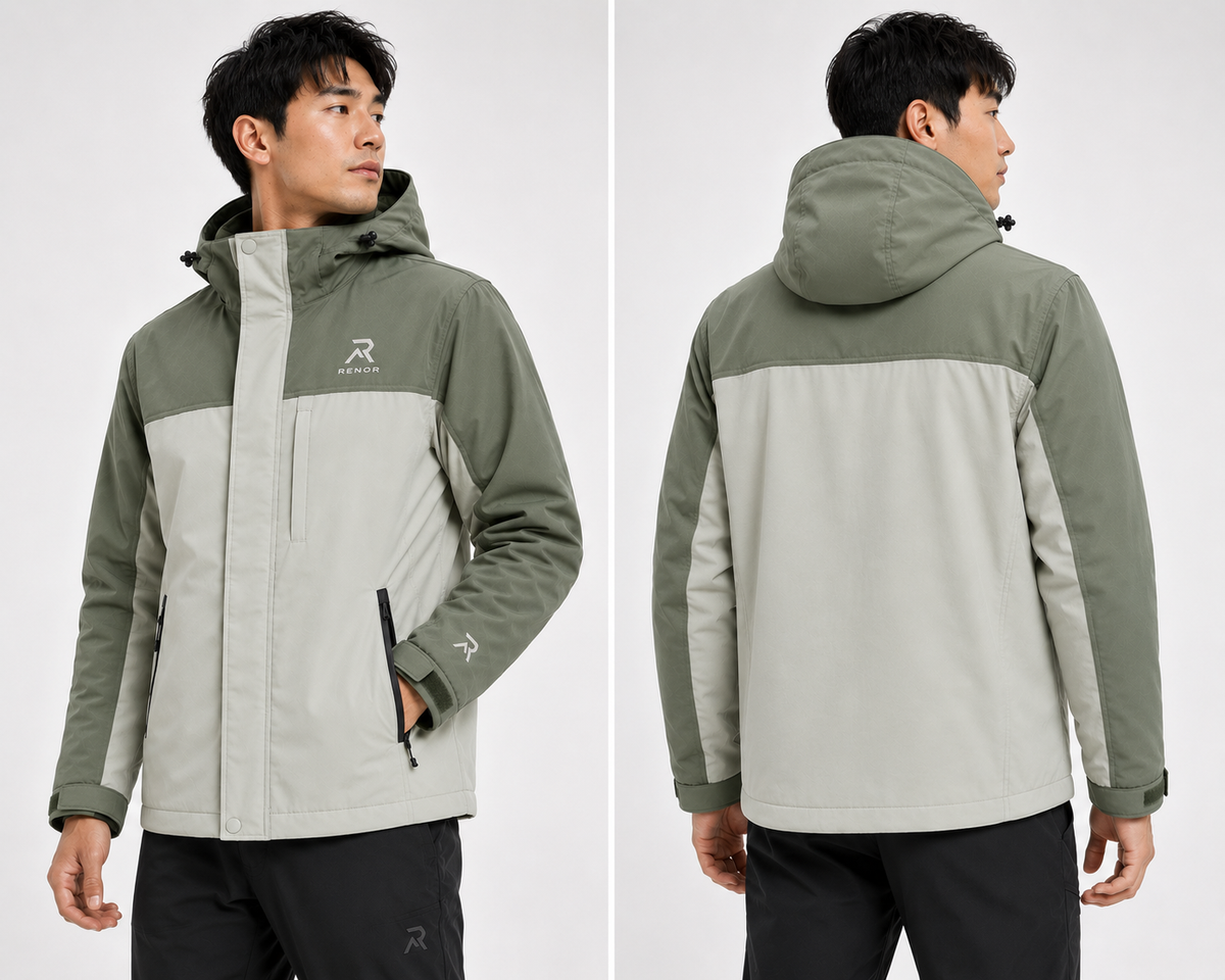 Casaca Hombre RENOR™ ALPINE 3 en 1 – Impermeable + Polar Térmico.