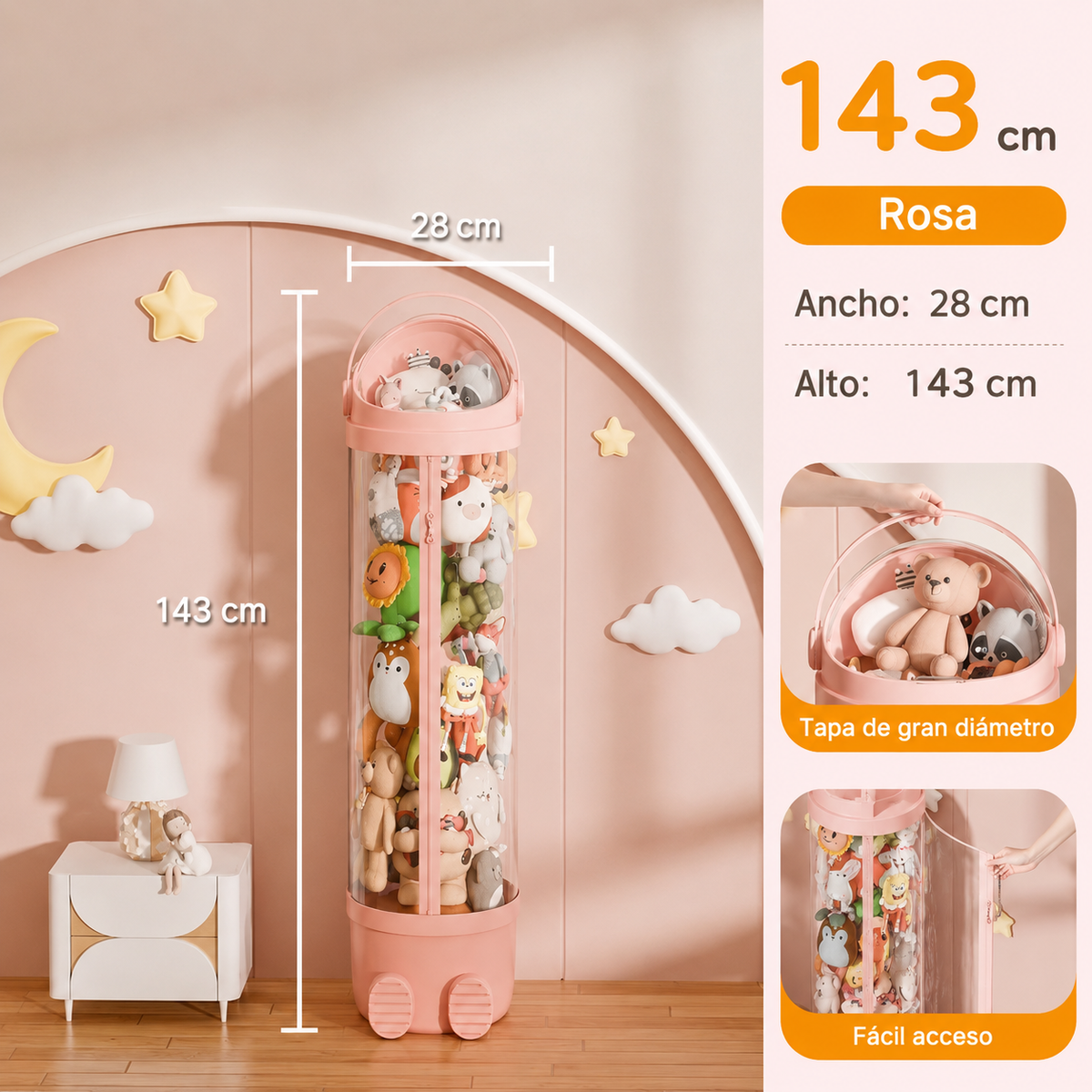 Organizador de Peluches Moderno Torre Decorativa