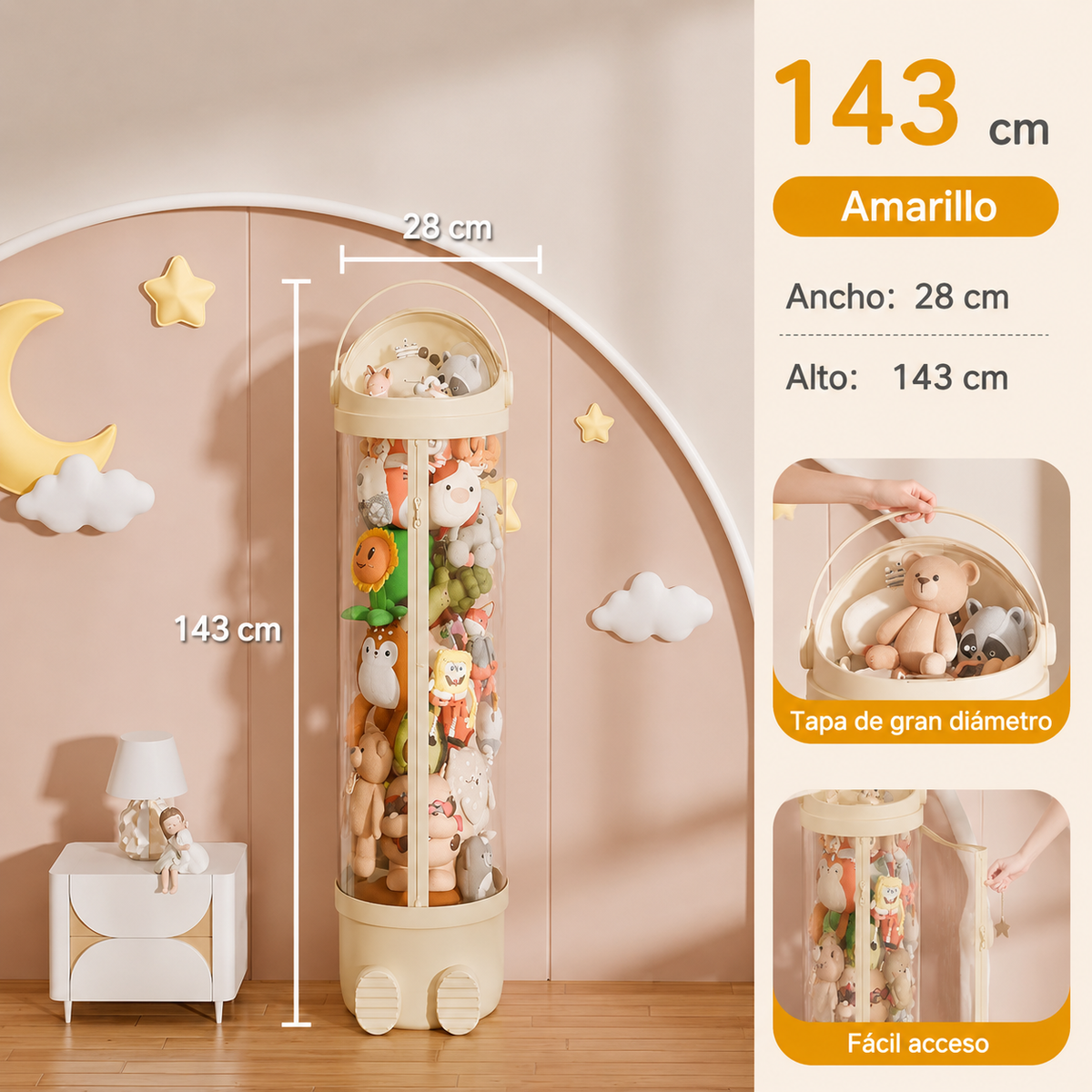 Organizador de Peluches Moderno Torre Decorativa