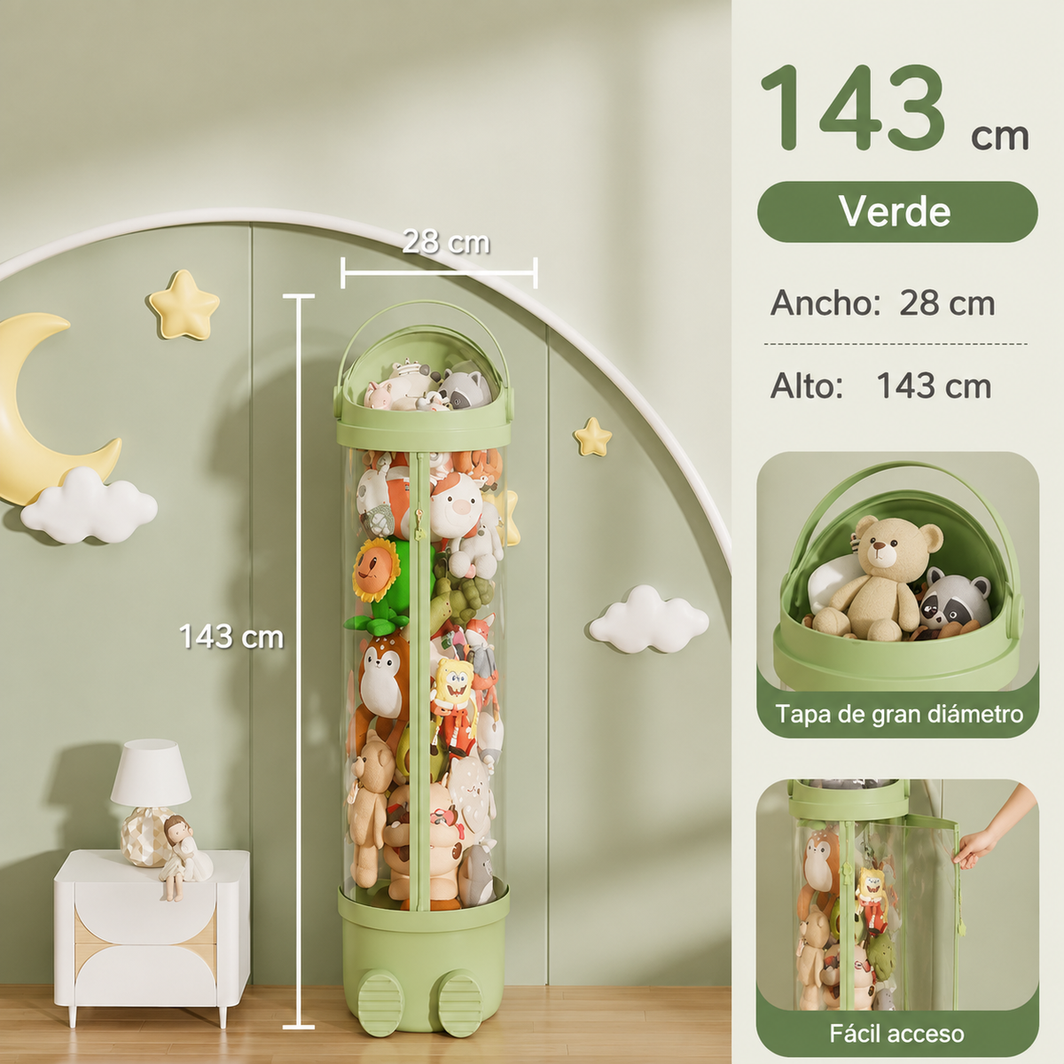 Organizador de Peluches Moderno Torre Decorativa