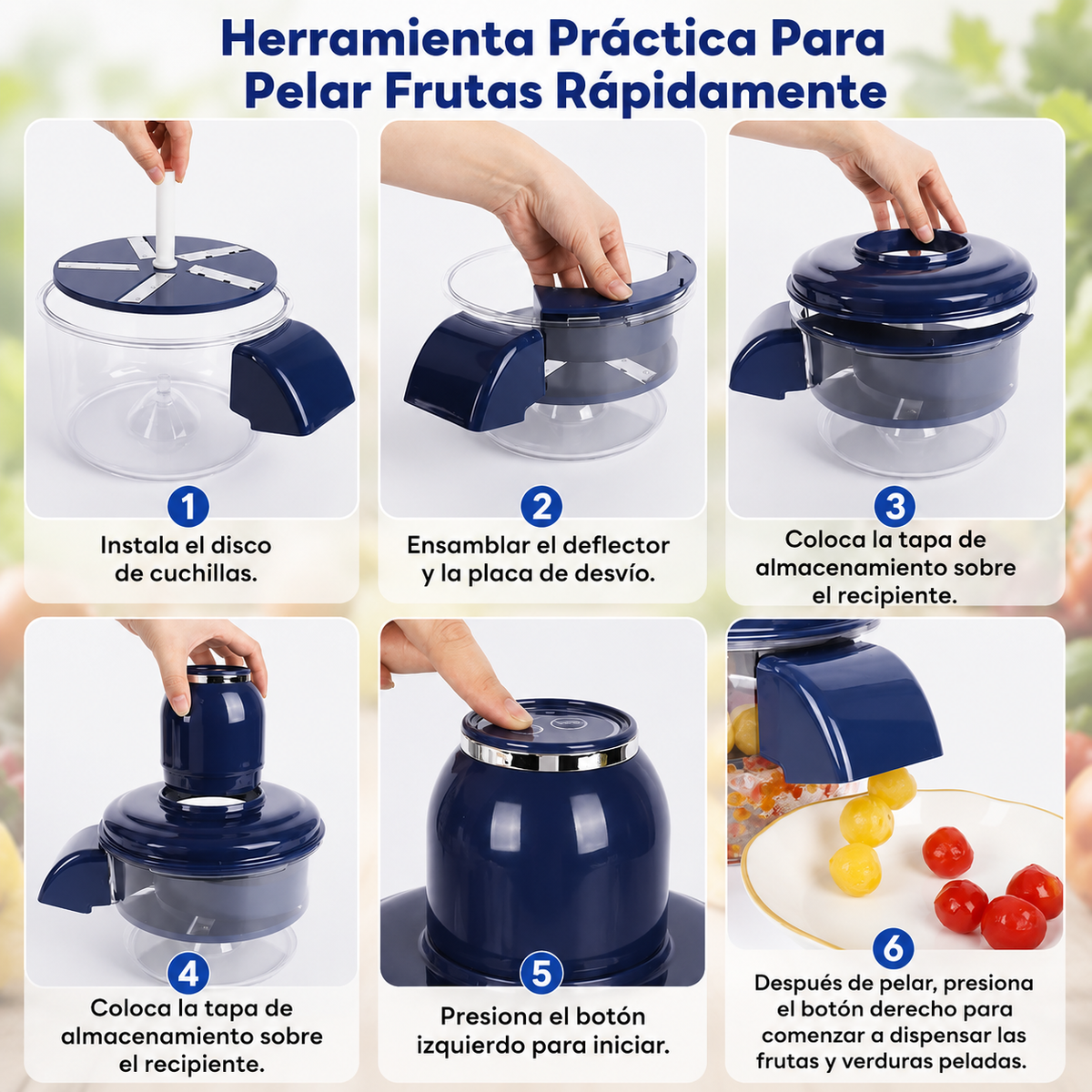 Maquina Peladora de Frutas y Verduras PelaMaster.