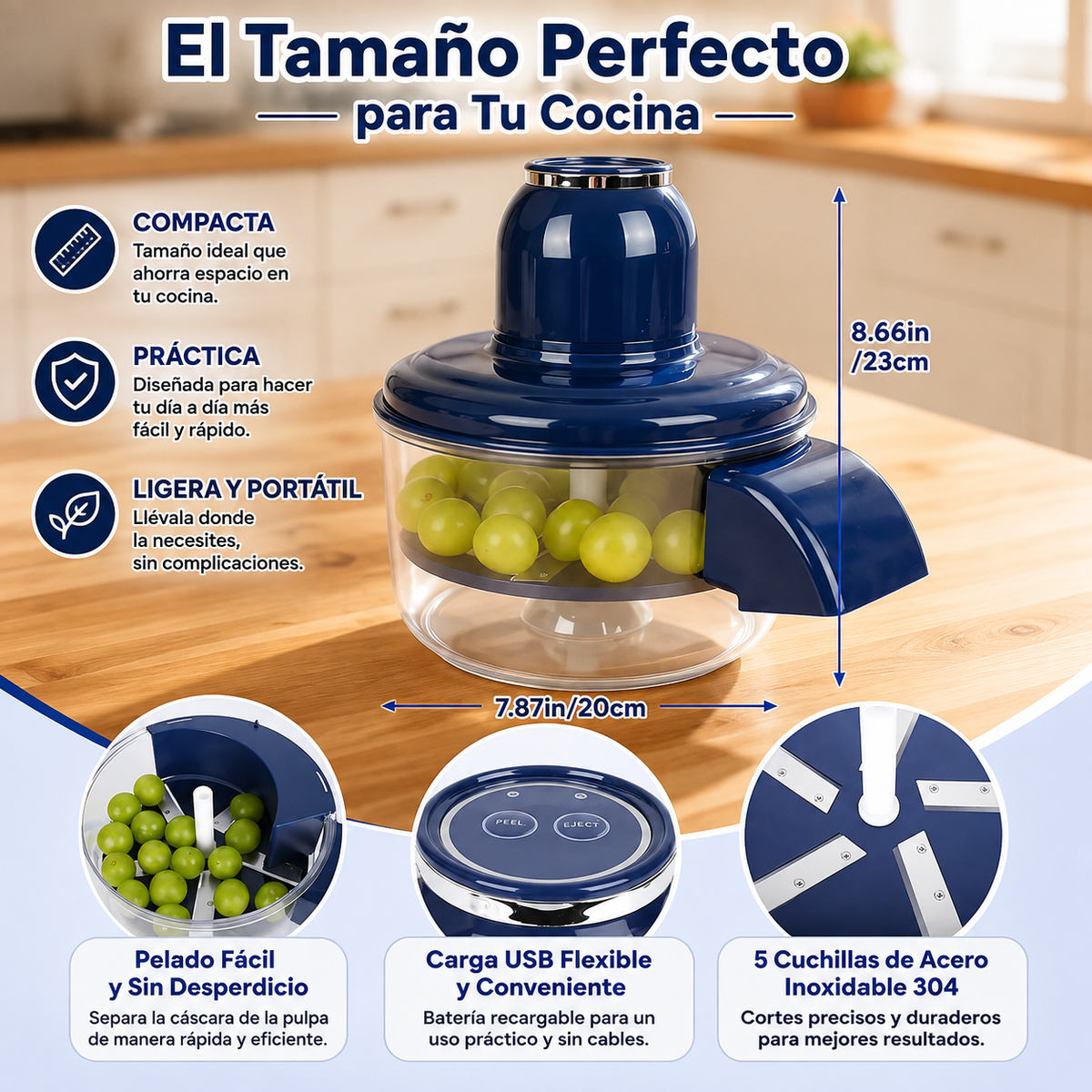 Maquina Peladora de Frutas y Verduras PelaMaster.
